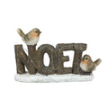 Light Up LED Noel Sign With Robins - 13cm