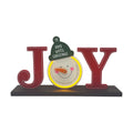 Light Up LED Snowman Joy Advent Countdown - 32x17cm