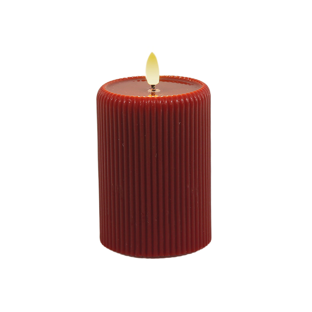 LED Candle Red 7.5x10cm