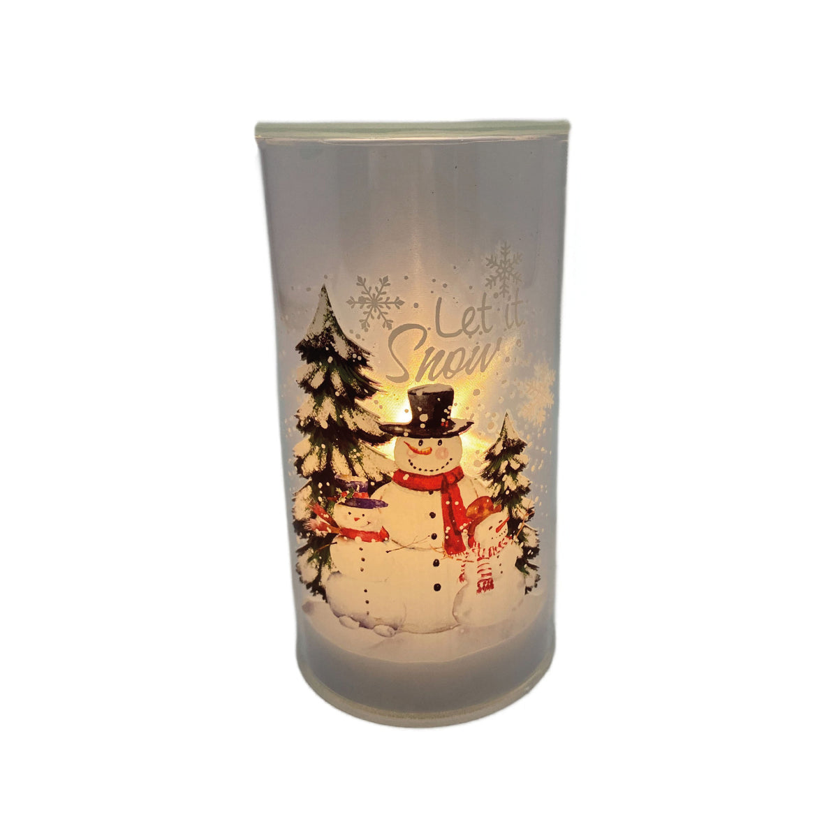 LED Snowman Column - 15cm