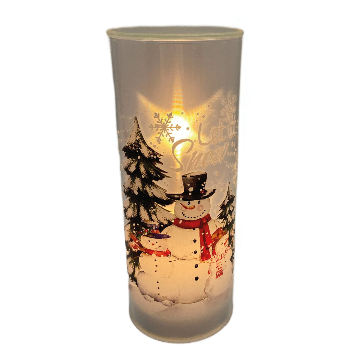 LED Snowman Column - 20cm