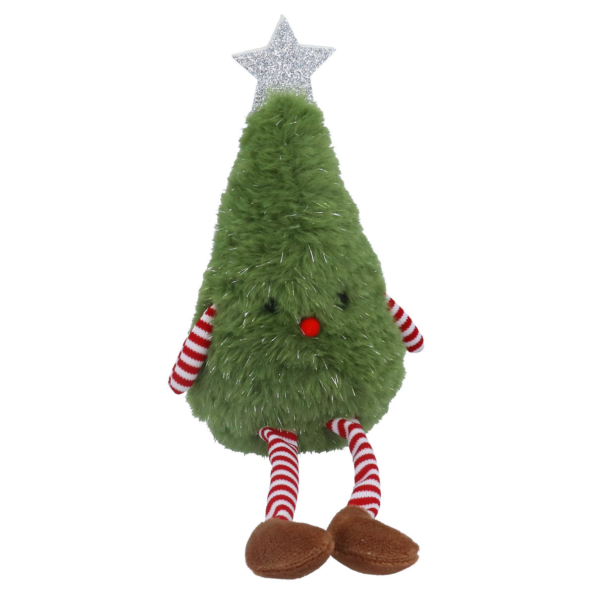 Gisela Graham Fabric Christmas Tree Man Shelf Sitter Ornament