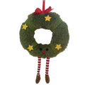Gisela Graham Fabric Wreath Man Christmas Bauble