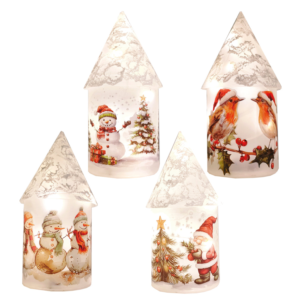 Light Up Christmas LED Glass House - 21cm – Southwood Christmas Shop