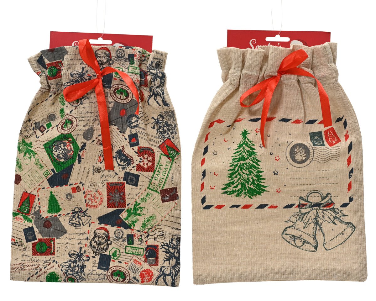 Letters to Santa Cotton Gift Bag