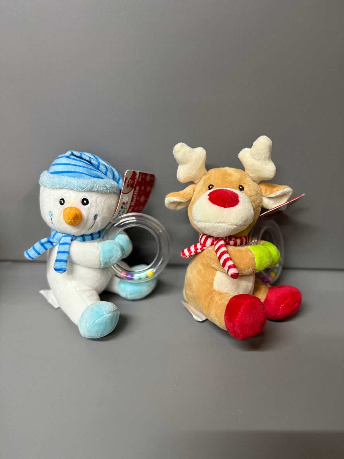 First Steps Plush Christmas Rattle