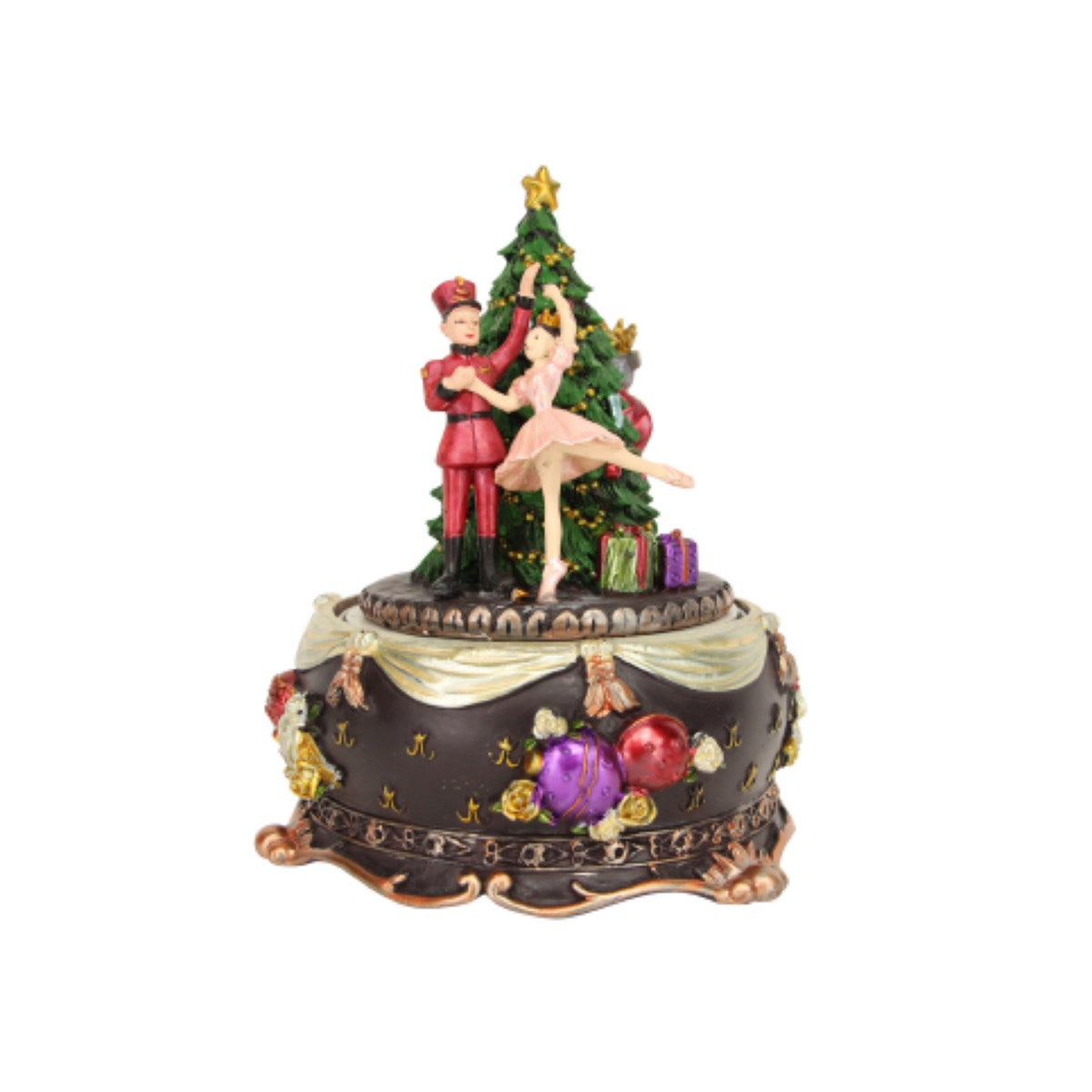 Gisela Graham Christmas Nutcracker Suite Music Box Ornament - 16cm