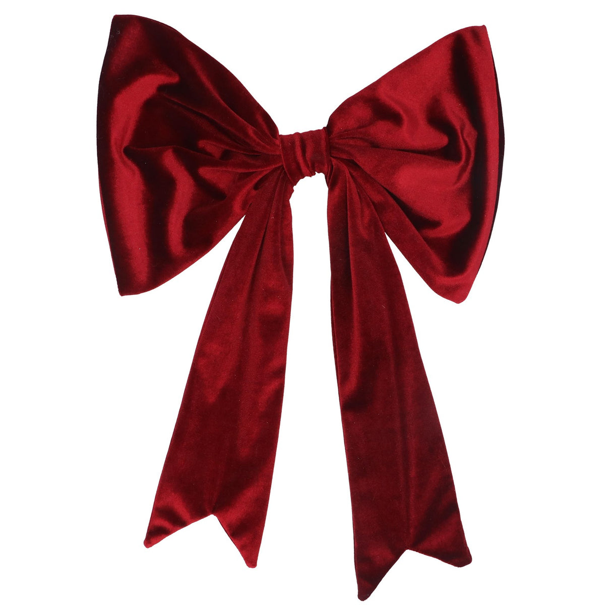 Gisela Graham - X-Large Burgundy Dark Red Velvet Bow - 48cm