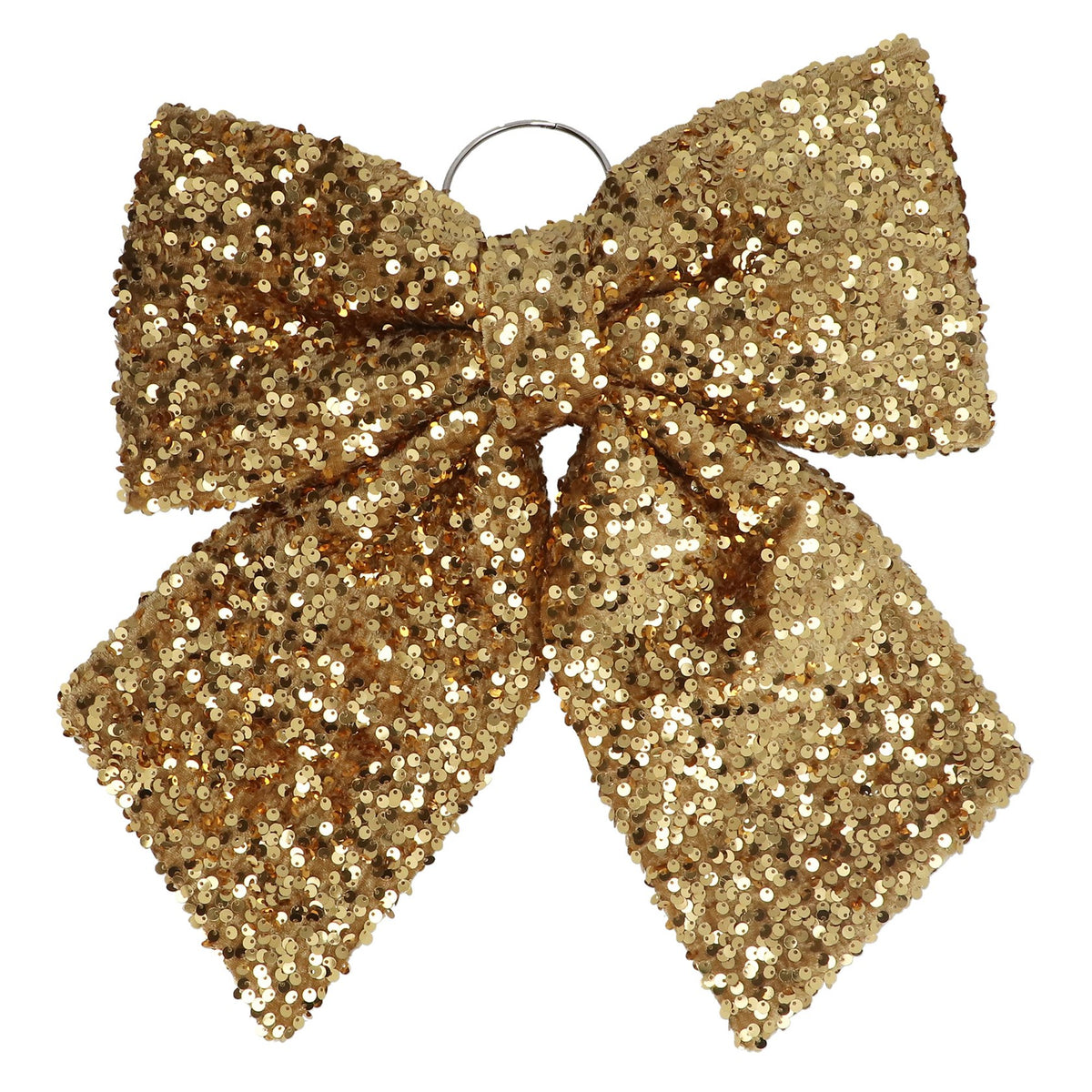 Gisela Graham - Gold Sequin Bow 41cm