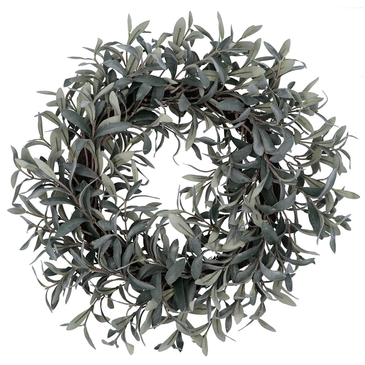 Gisela Graham - Frosted Sage Wreath - 53cm