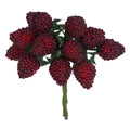 Gisela Graham - Dark Red Raspberry Bunch Pick