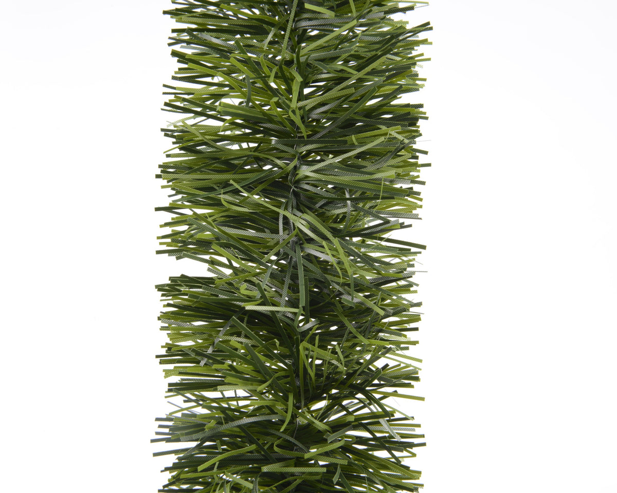 Green Tinsel Garland 2.7m