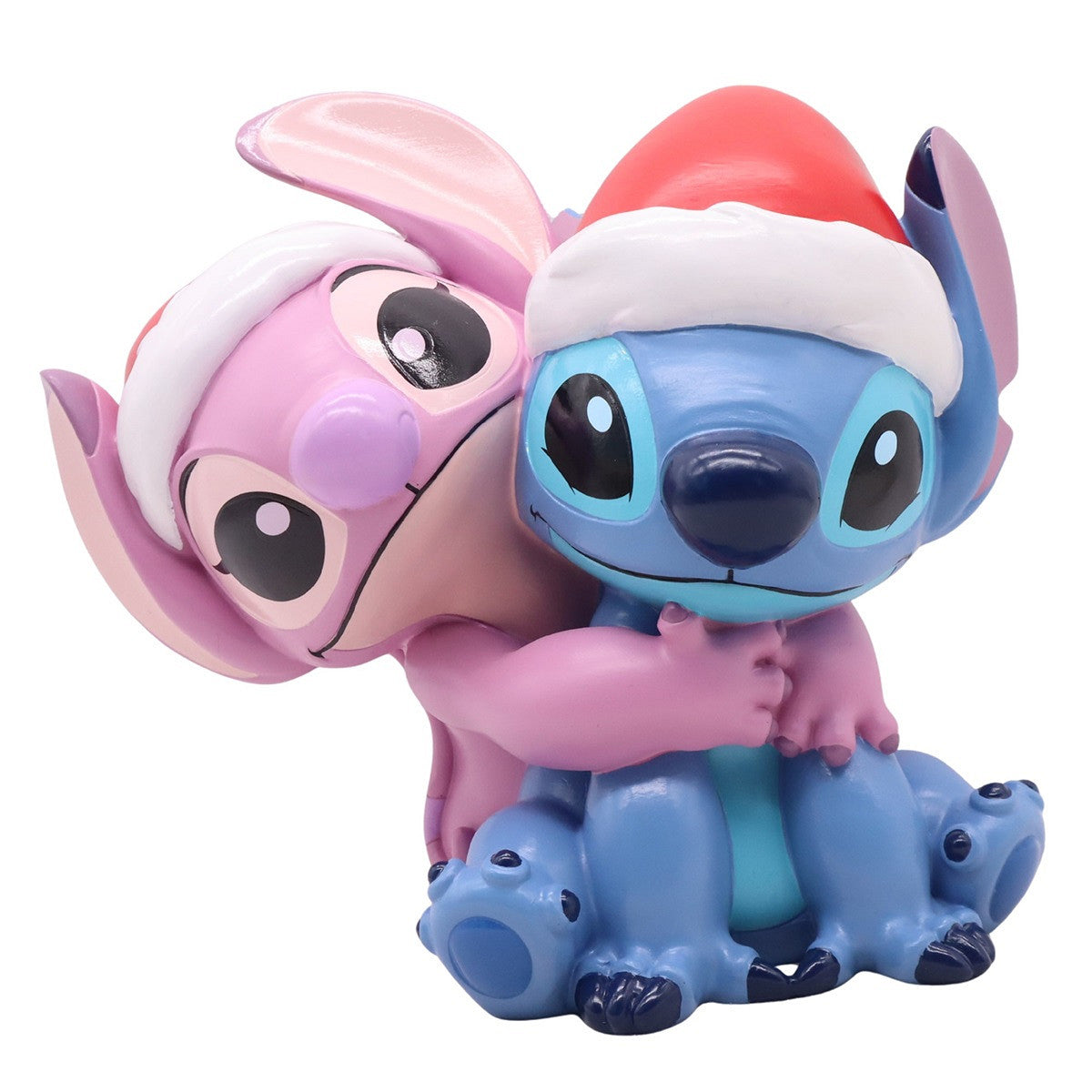 Disney Christmas Stitch & Angel Statue
