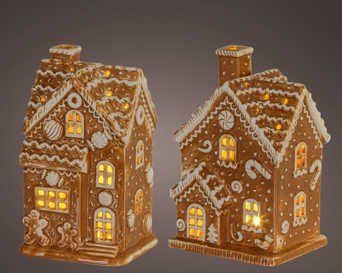 Micro LED Gingerbread House 18cm