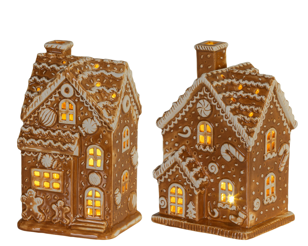 Micro LED Gingerbread House 18cm