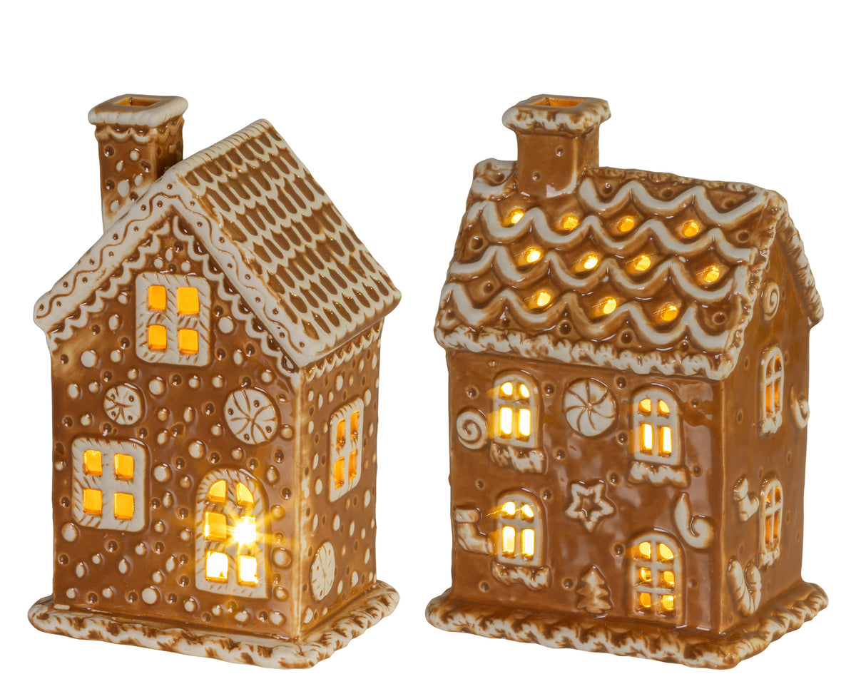 Micro LED Gingerbread House 15cm