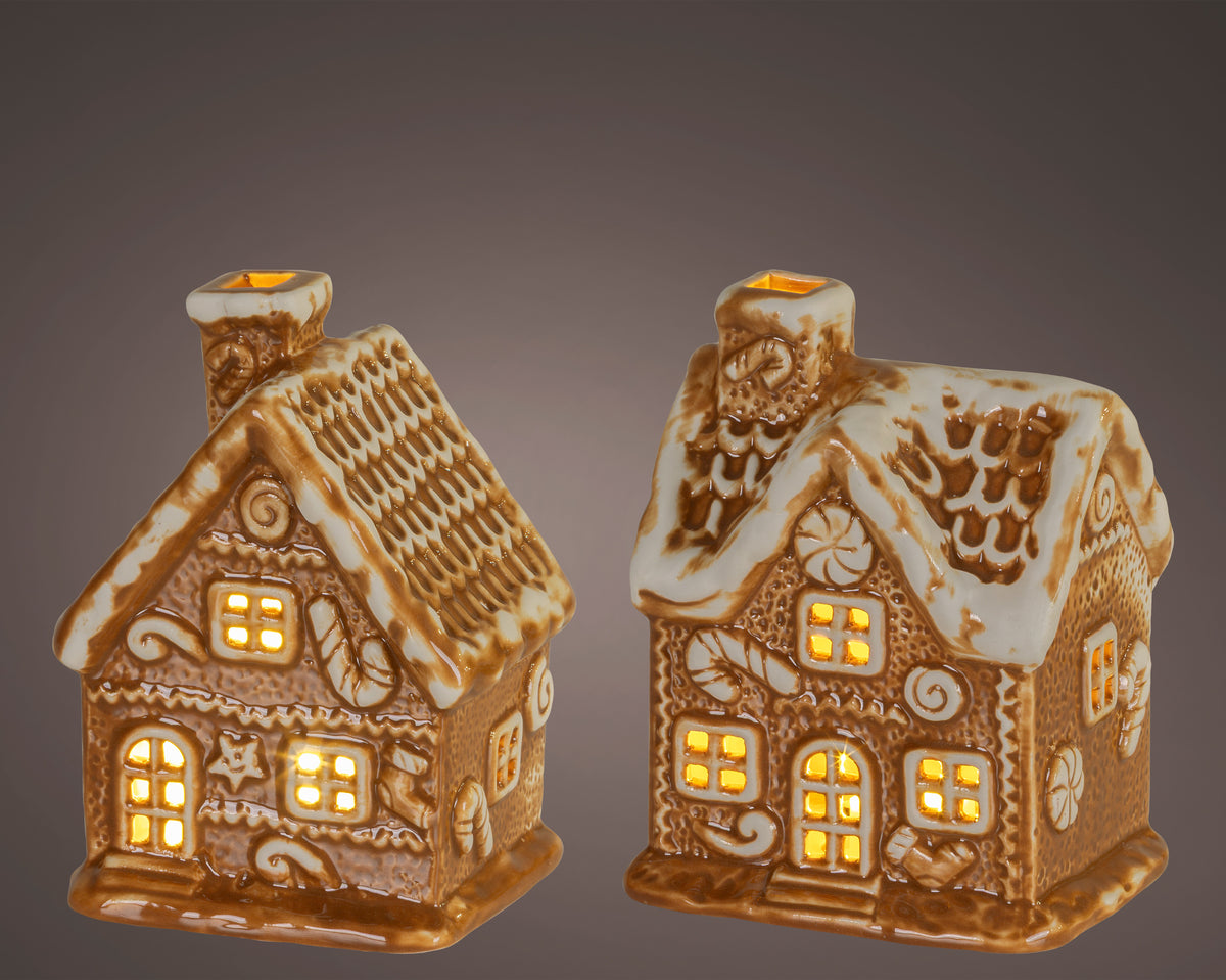 Micro LED Gingerbread House 11cm