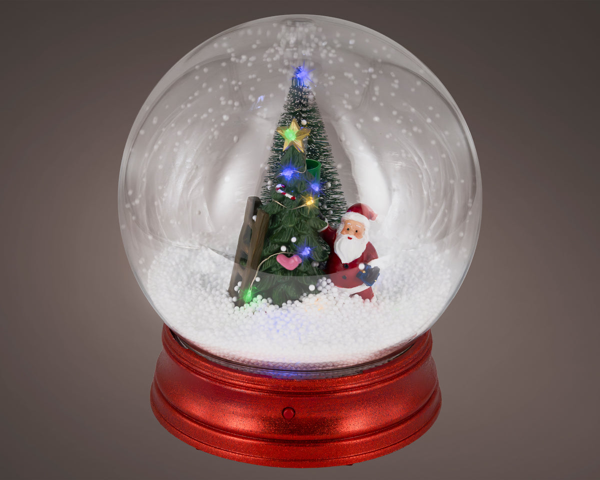 Light Up Snow Blower Globe with Snowfall Function - Battery Operated