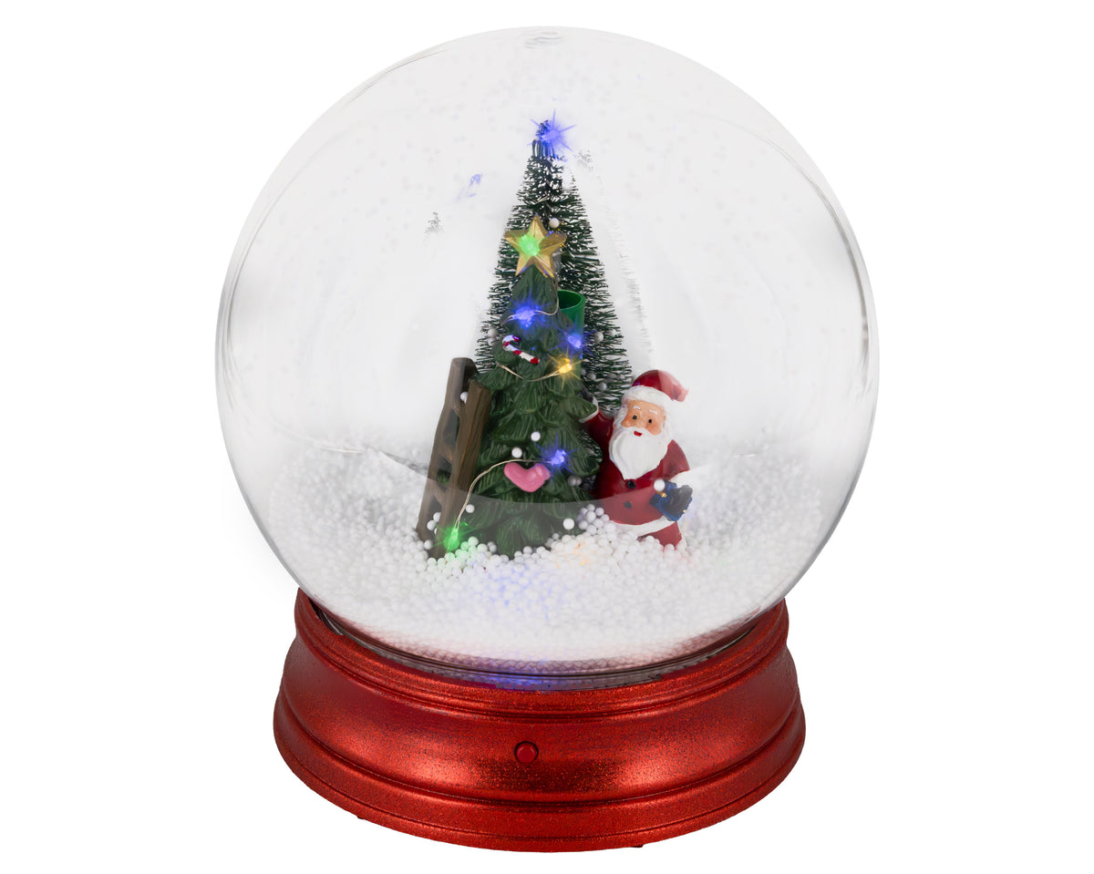 Light Up Snow Blower Globe with Snowfall Function - Battery Operated