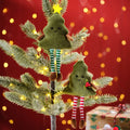Jingle & Joy Tree Hanger with Striped Red or Green Legs