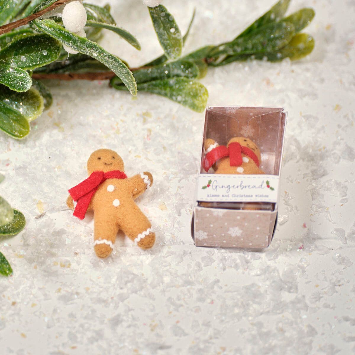 Christmas Tiny World Fabric Gingerbread Boxed Keepsake