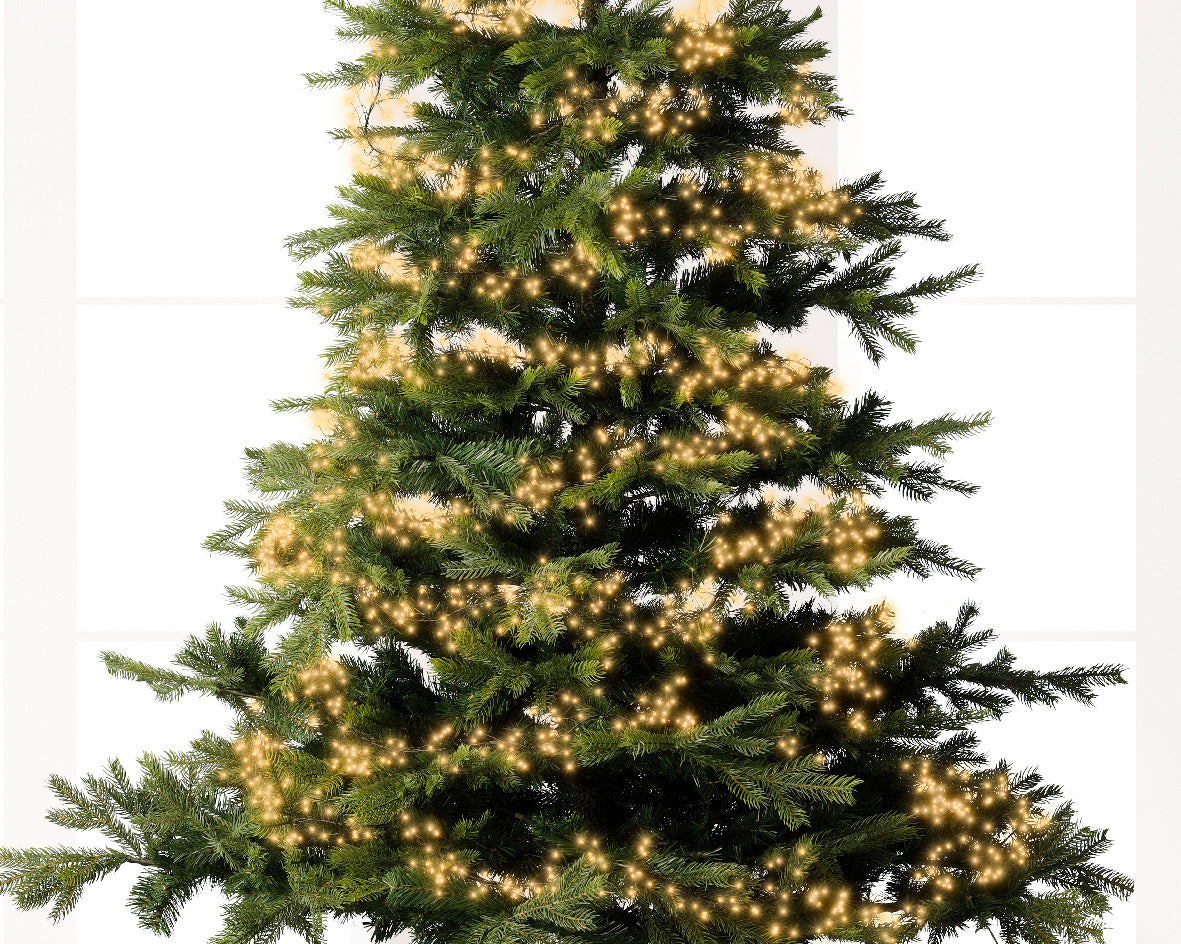 Lumineo 480 Warm White Micro LED Cluster Lights Twinkle Effect Outdoor Lights 3m Green Cable