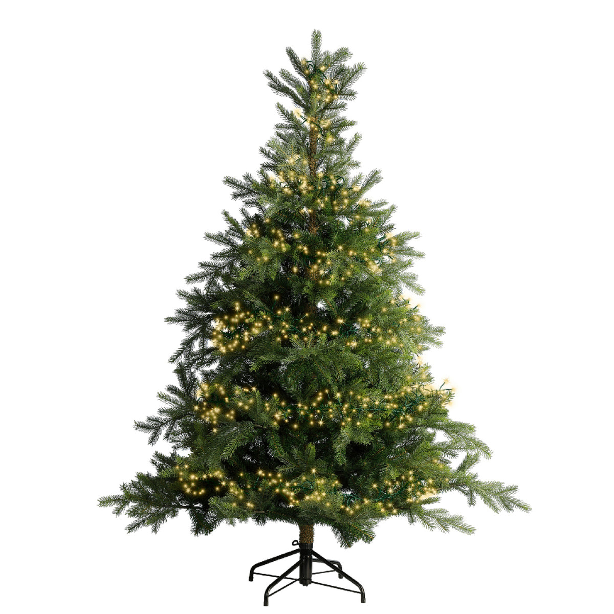 Soft Gold LED Cluster Lights Twinkle Effect Outdoor Lights 28m Green Cable - 3000 LEDs