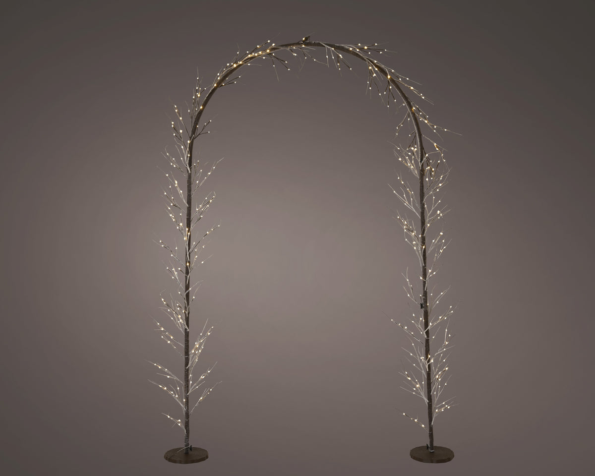 Lumineo 384 Warm White LED Outdoor Arch Light with Brown Cable 2.3m