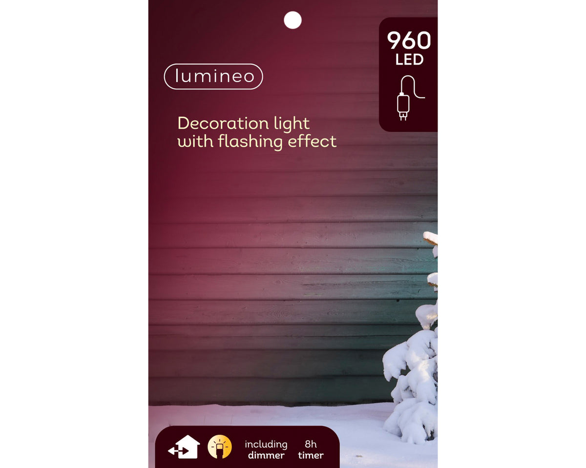Lumineo 168cm Gold, Warm & Classic White Light Up Outdoor Gold Wire Swirl Christmas Tree with 960 LEDs