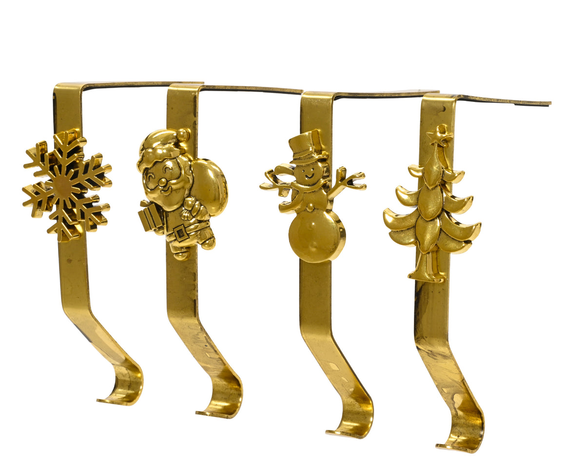 Antique Gold Stocking Hanger 15cm - Single