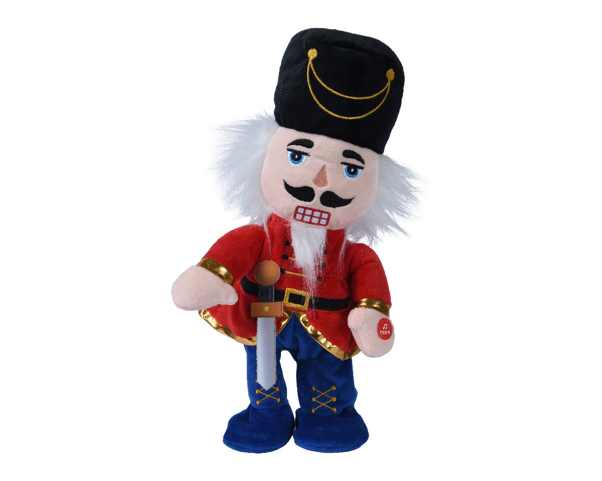 Funny Musical Soldier Polyester Nutcracker Holiday Ornament - 38cm