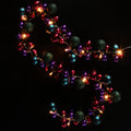 NOMA Traditional Multi Coloured Bauble Cluster Garland with Warm White LEDs