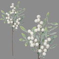 Pearl & Frost Leaves Pick - 38cm