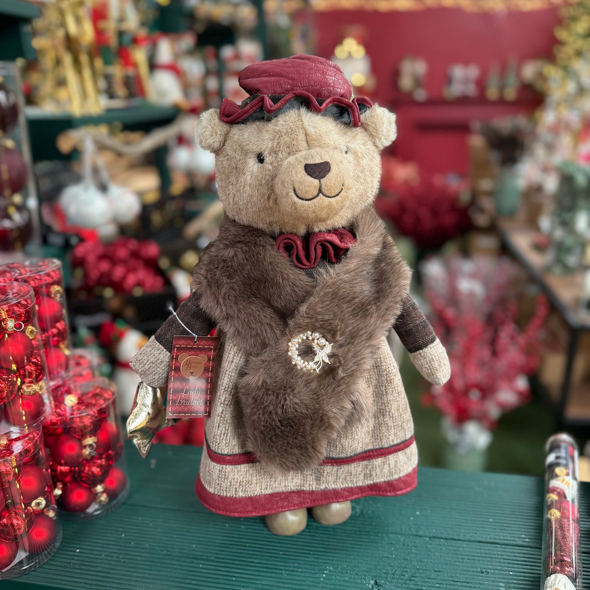 Lady Bridget Christmas Bear - 48cm