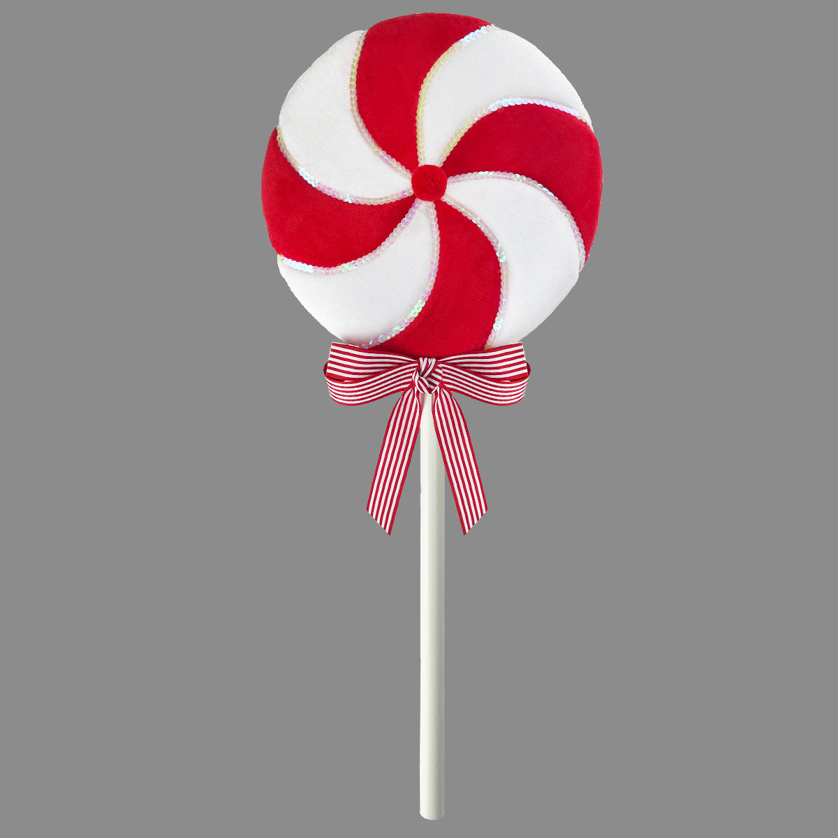 Giant XL Red & White Swirl Lollipop - 60cm