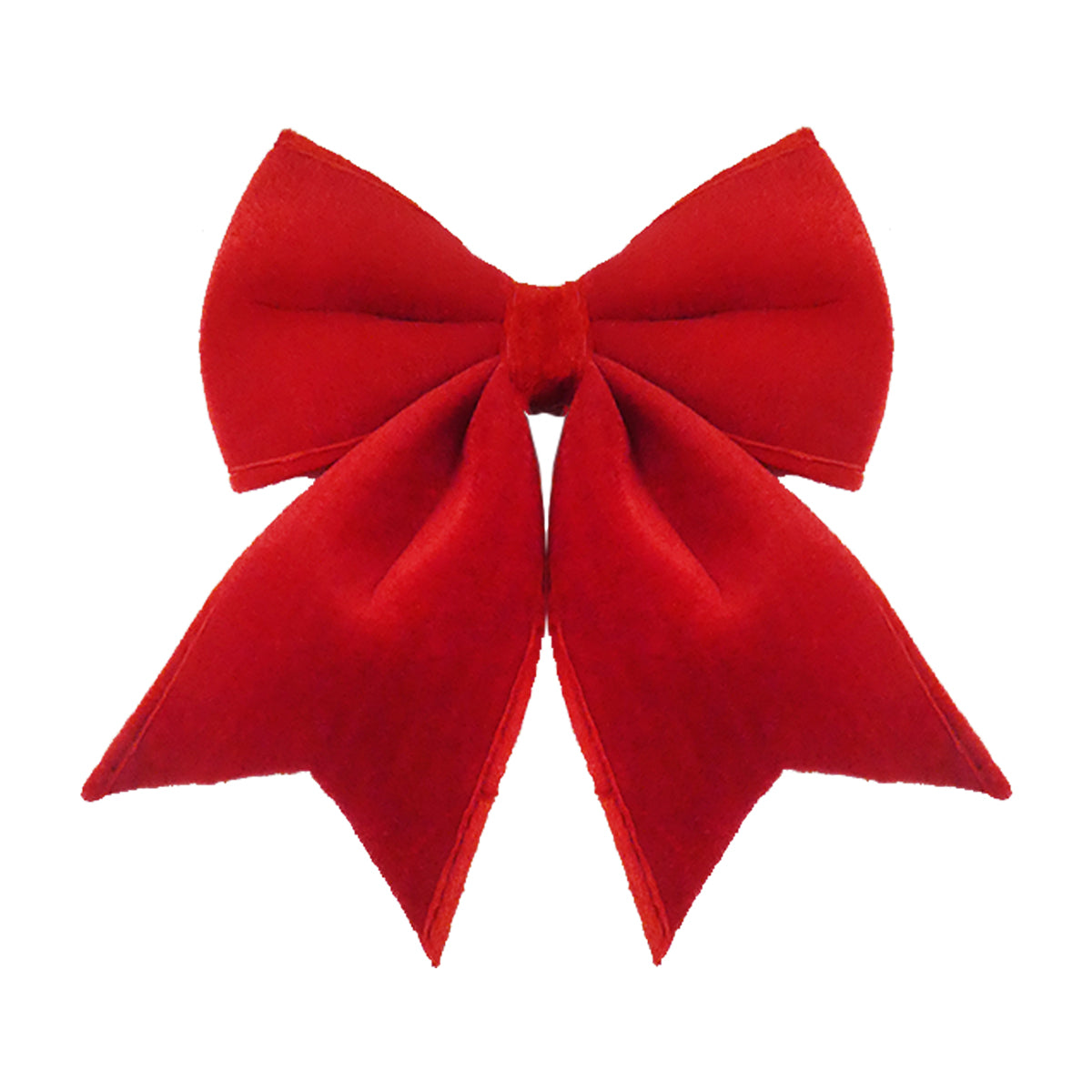 Small Christmas Red Velvet Bow - 24cm