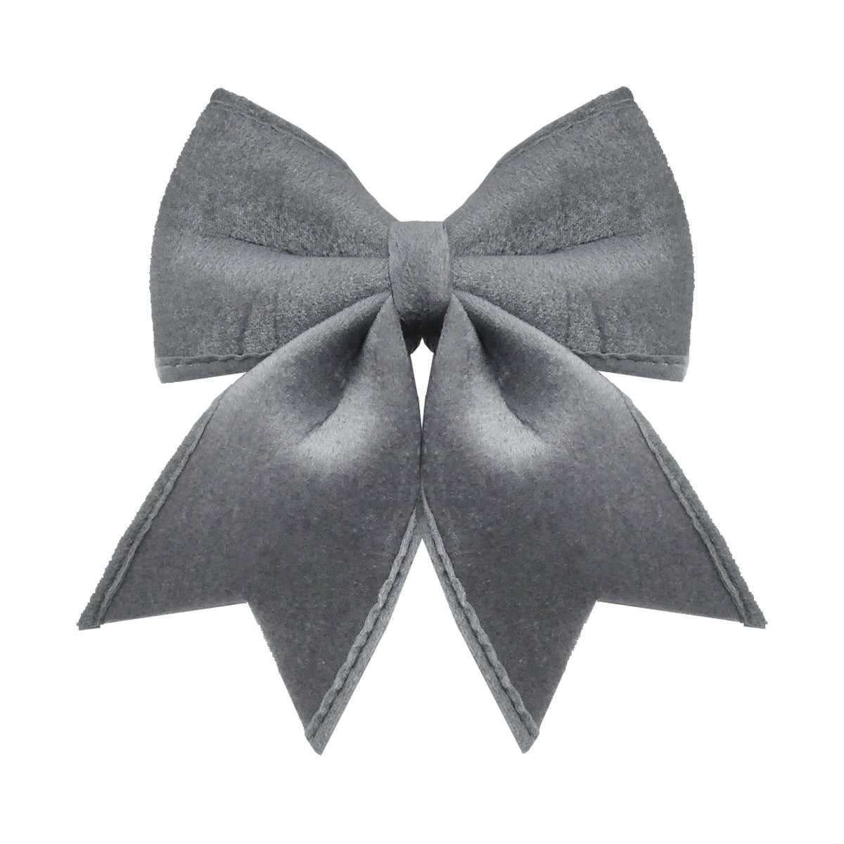 Grey Velvet Bow - 20x24cm