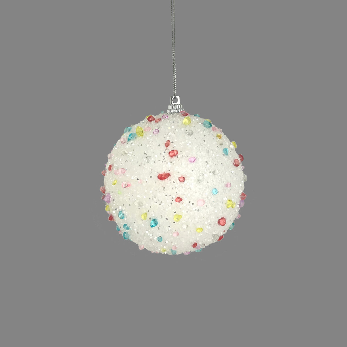 Pastel Rainbow Candy Bauble - 8cm