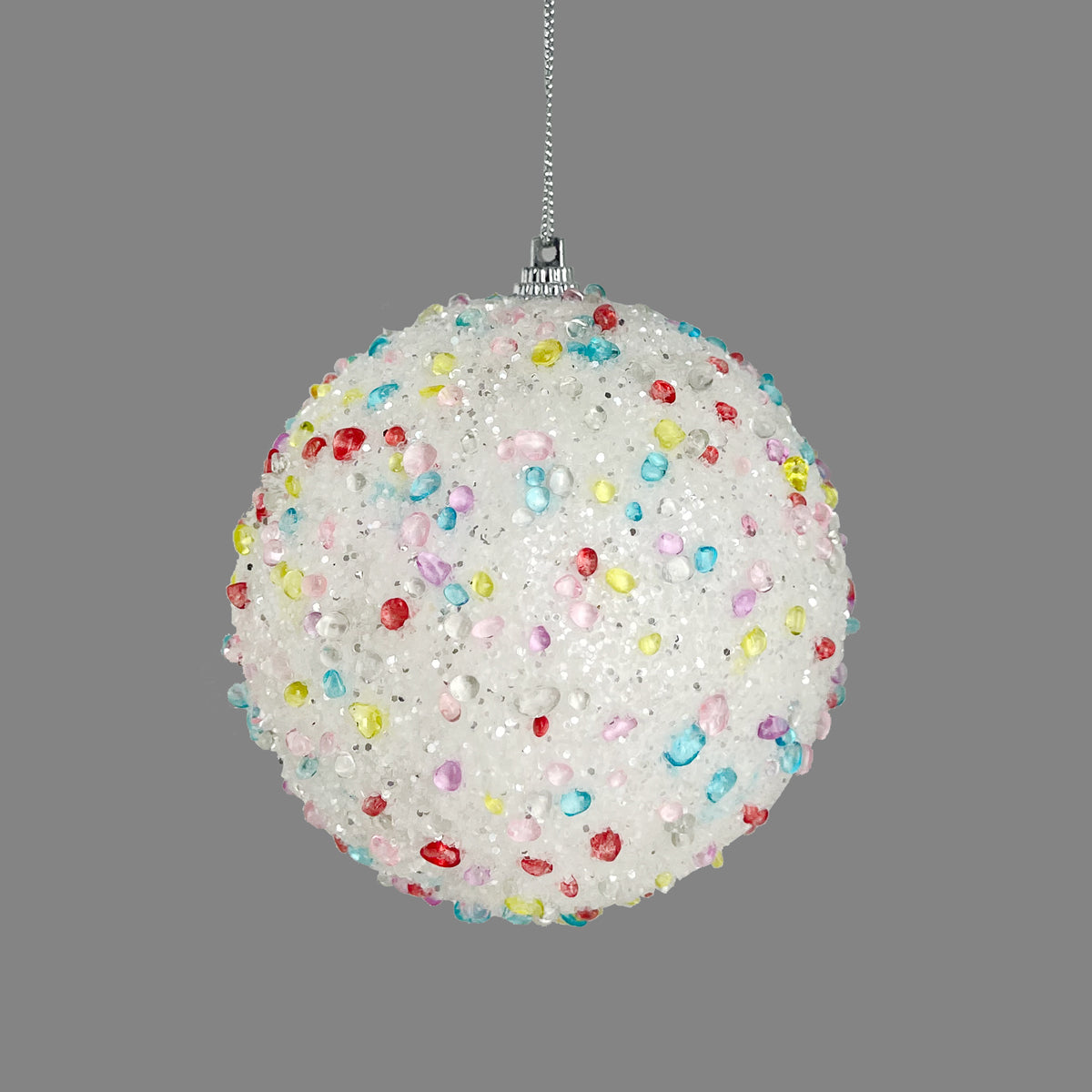 Pastel Rainbow Candy Bauble - 10cm