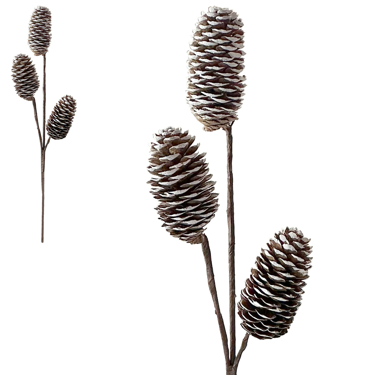 Pinecone Frosted Pick - 38cm