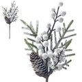 White Frosty Berry Pick - 35cm