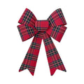 Large Red & Green Tartan Bow - 32cm
