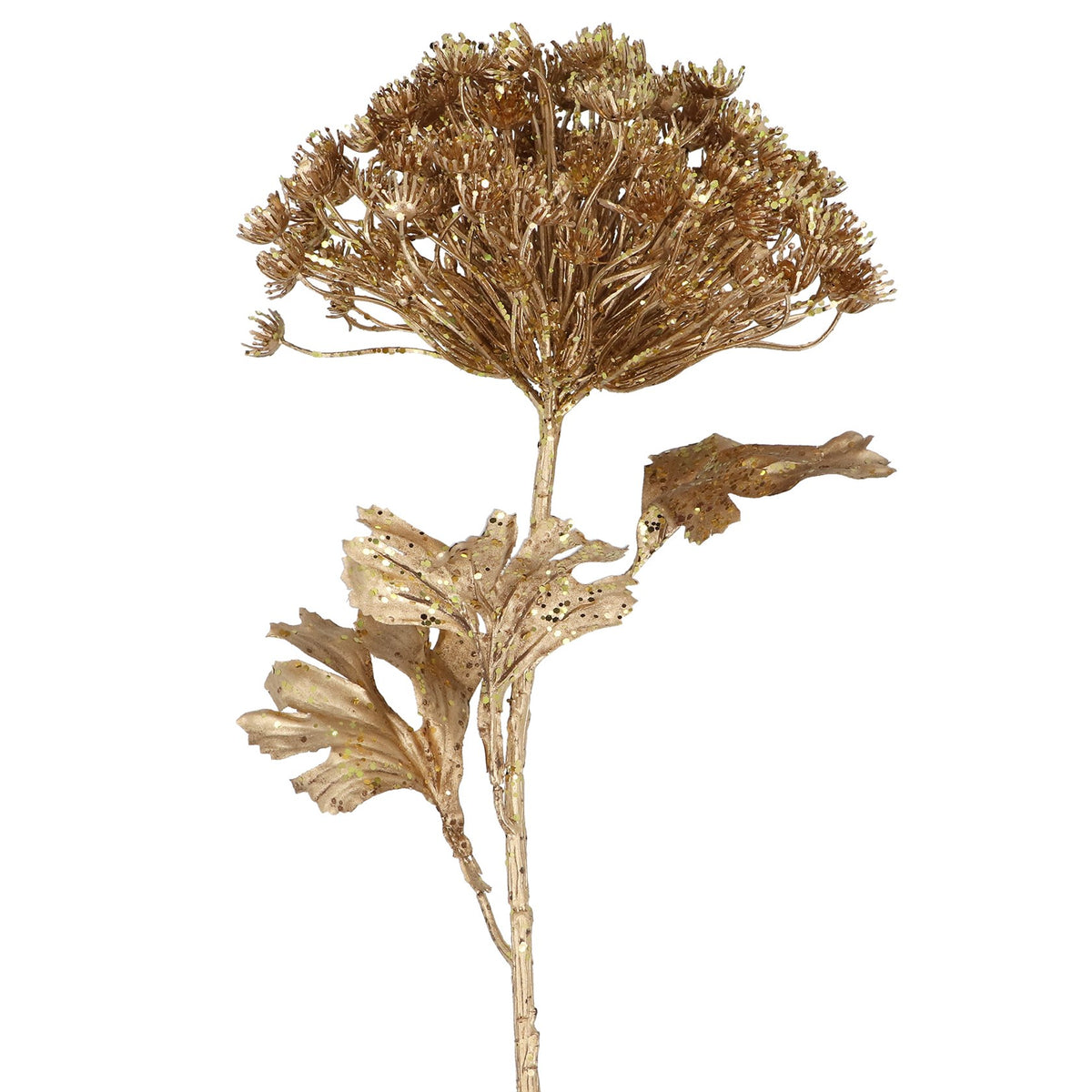 Gisela Graham Gold Cow Parsley Spray Large 70cm