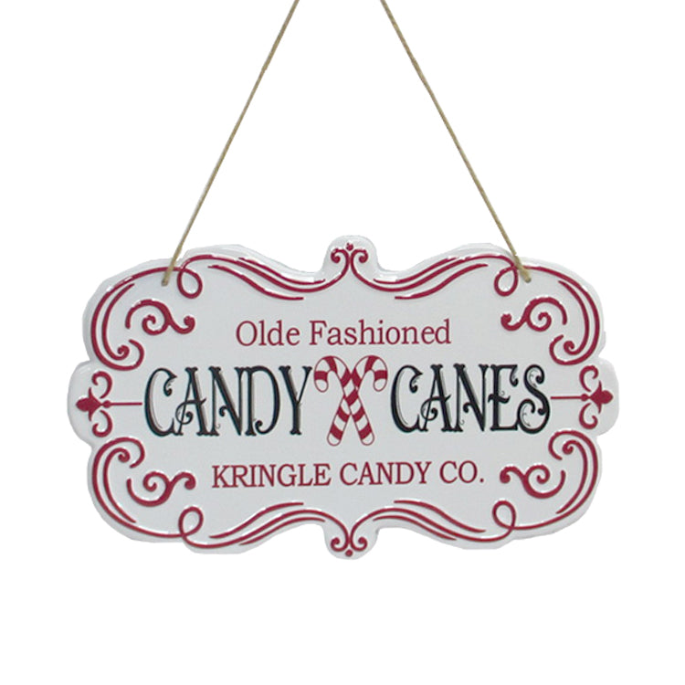 Candy Cane Metal Sign - 29.5cm – Southwood Christmas Shop