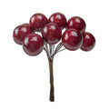Bunch of 12 Wired Sparkle Red Berries - 18mm