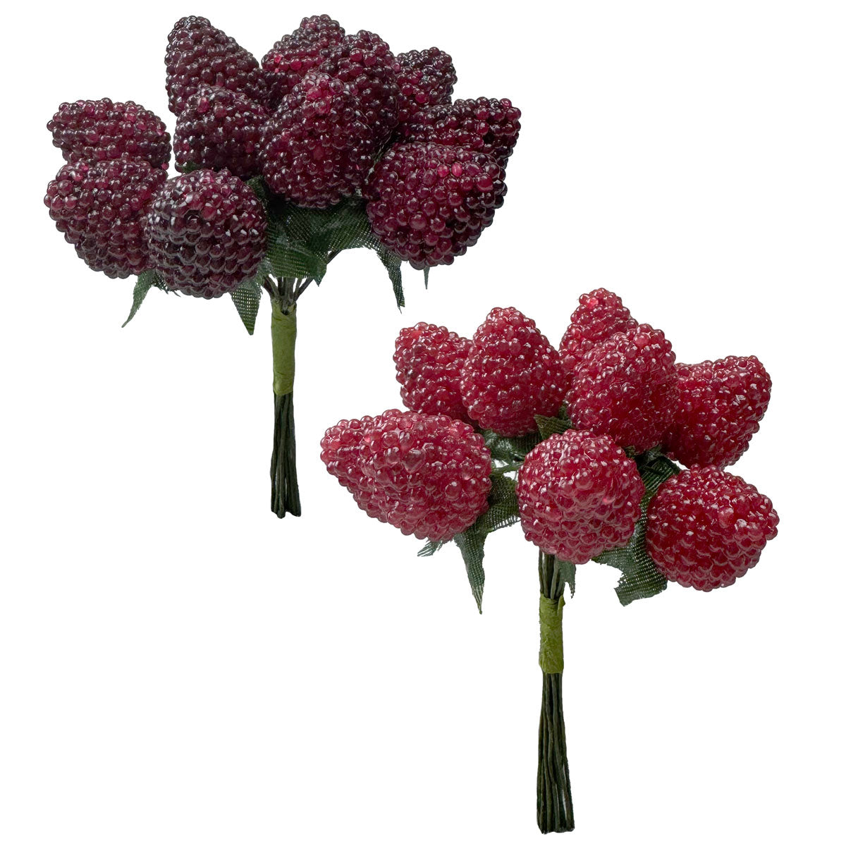 Bunch of 12 Wired Raspberries