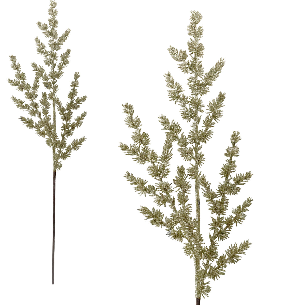 Champagne Spiky Fir Stem - 69cm