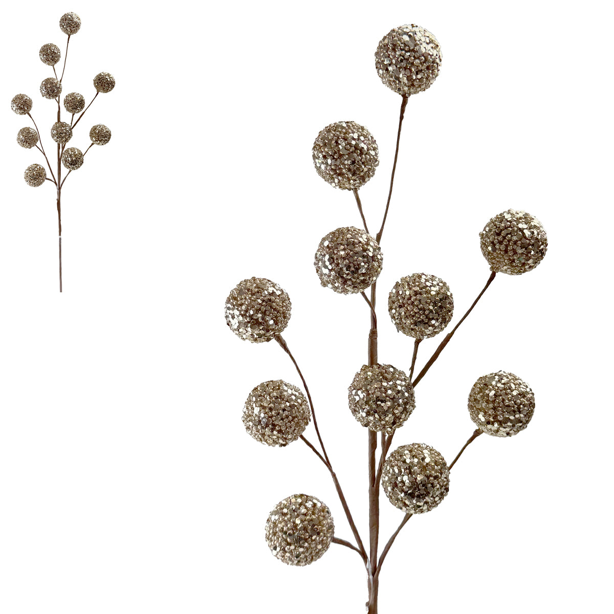 Luxury Champagne Ball Stem - 76cm