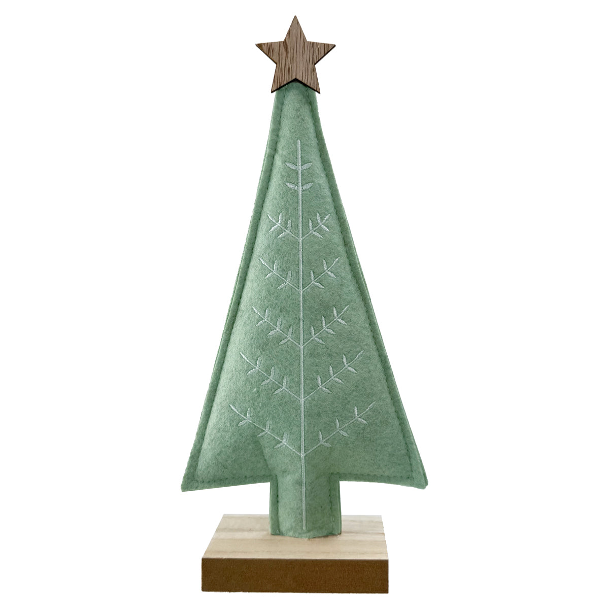 Sage Embroidered Tree - 31cm