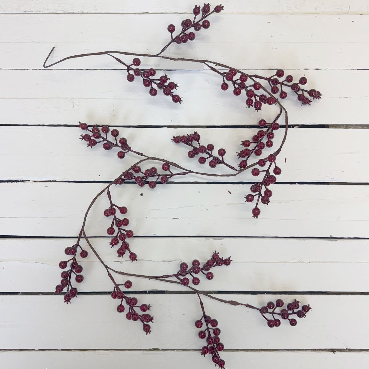 Dark Red Rosehip Garland - 135cm